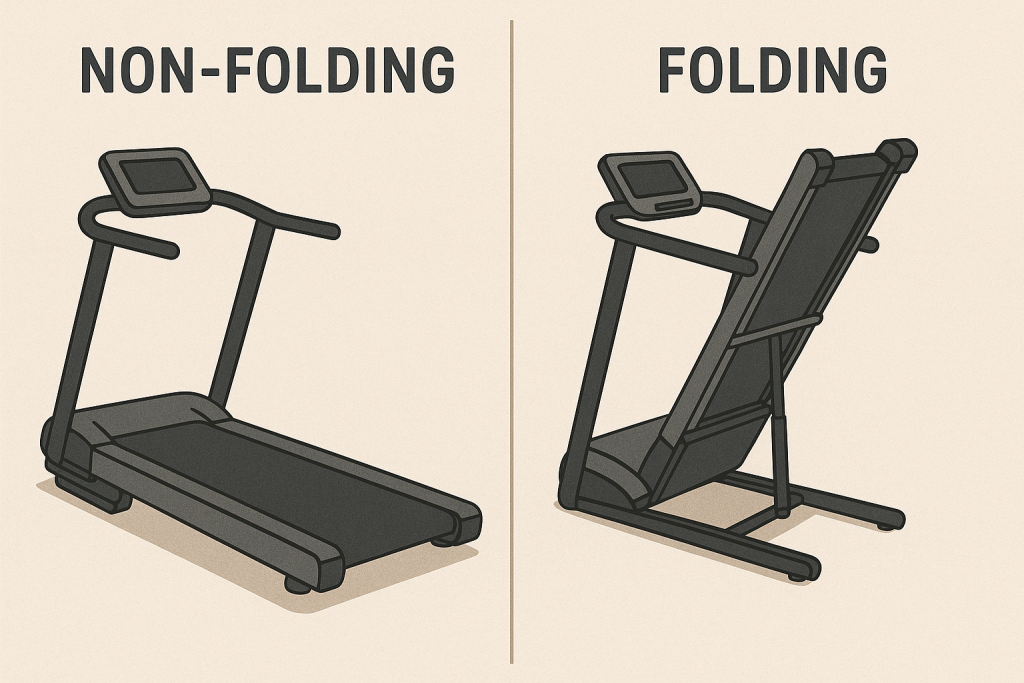 non-folding vs folding treadmill