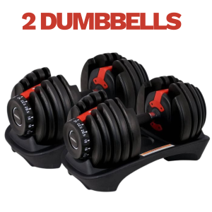 24kg adjustable dumbbell set