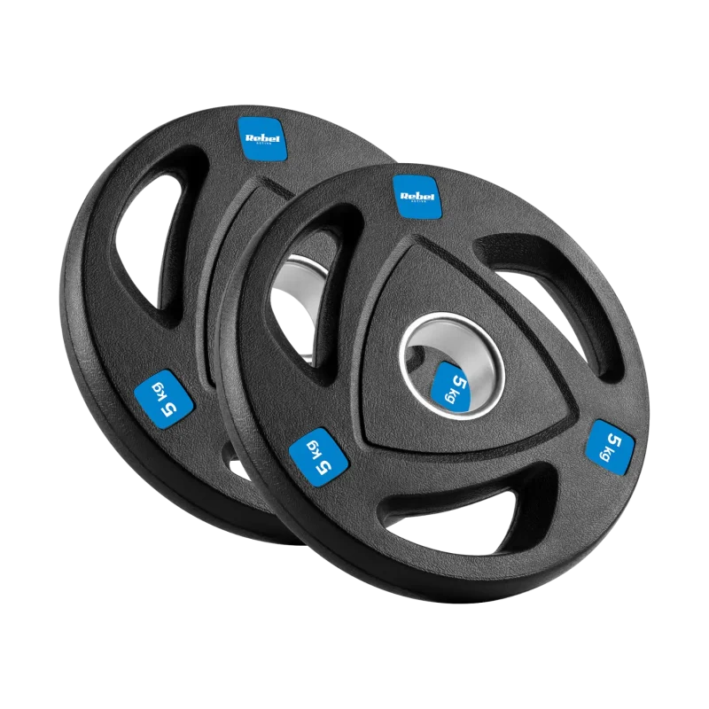 Rebel Active 50kg Cast Iron Olympic Weight Plate Set