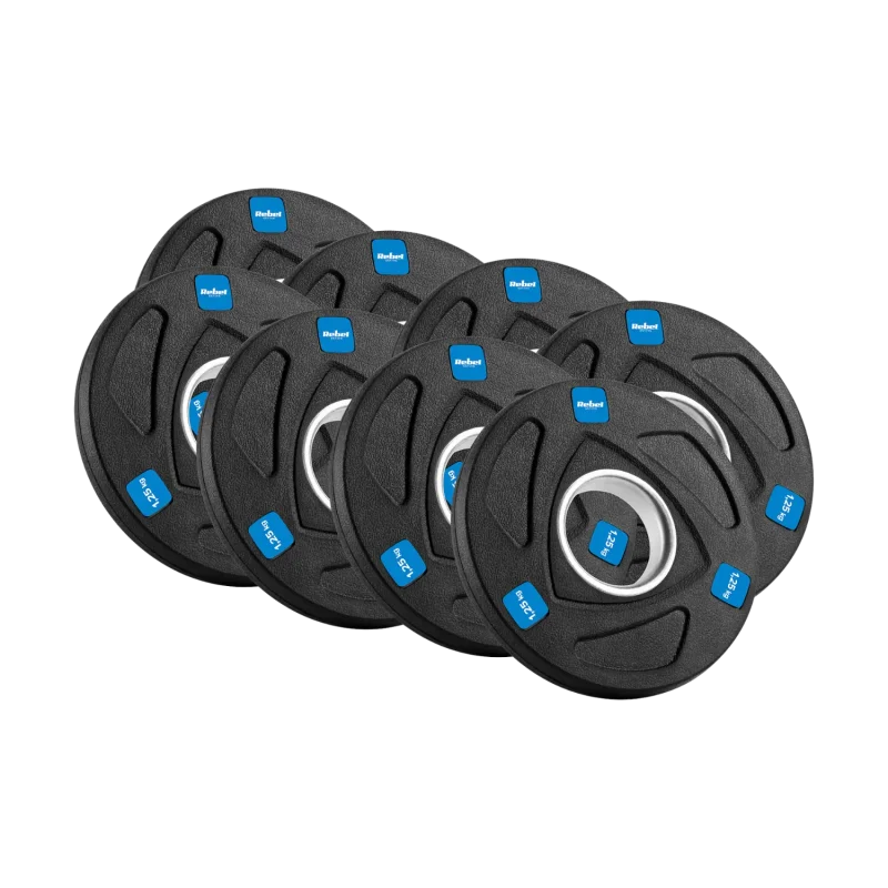 Rebel Active 50kg Cast Iron Olympic Weight Plate Set