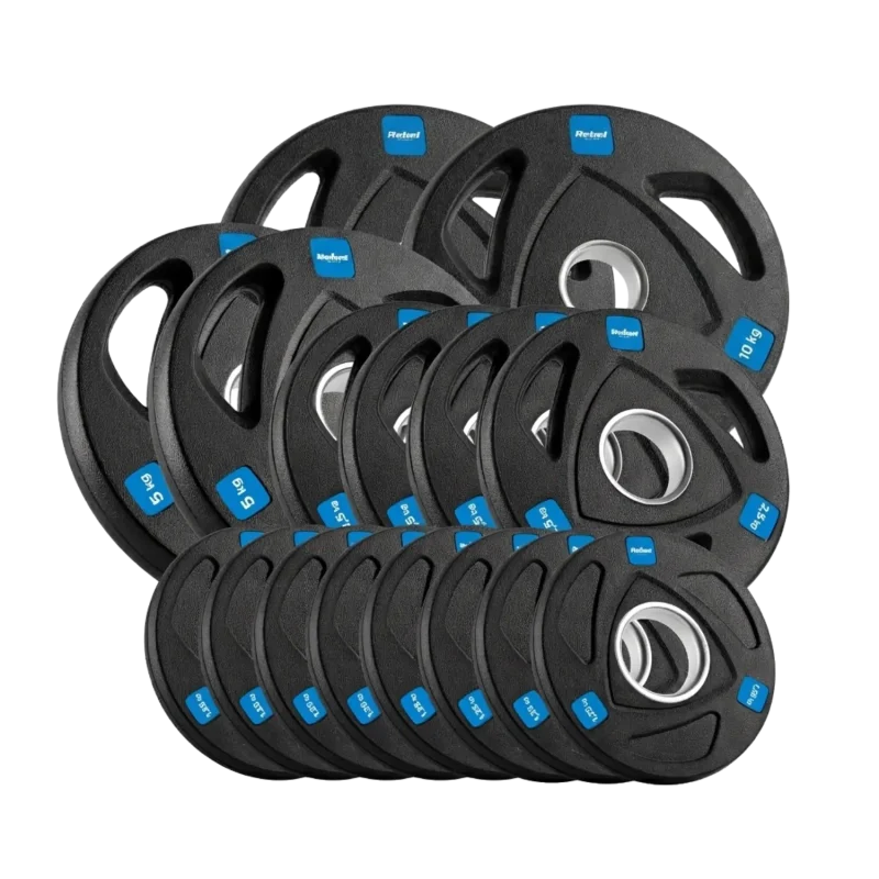 Rebel Active 50kg Cast Iron Olympic Weight Plate Set