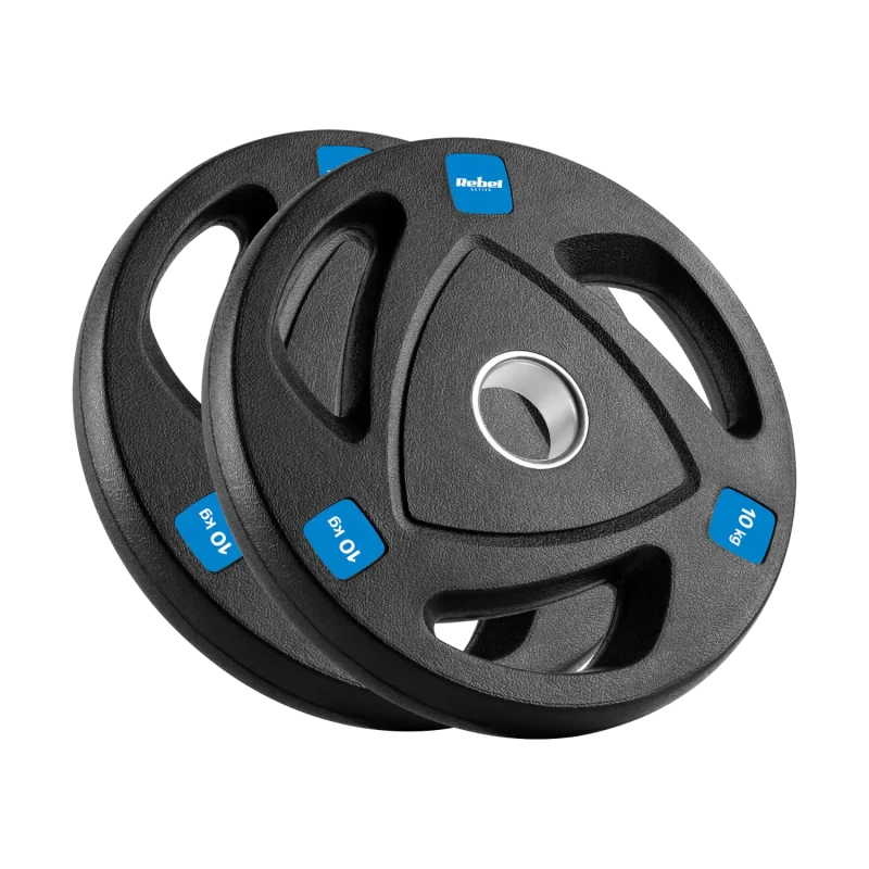 Rebel Active 80kg Cast Iron Olympic Weight Plate Set