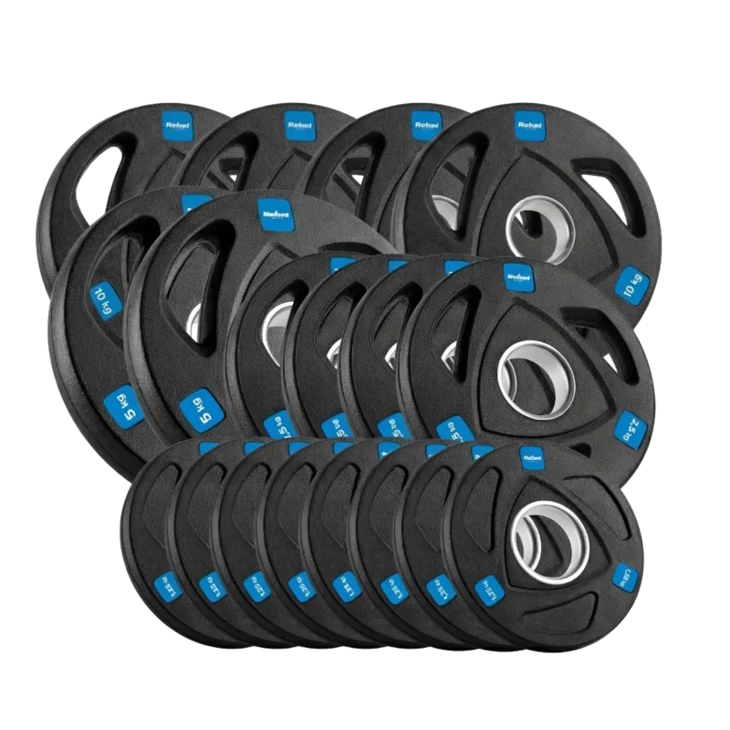 Rebel Active 80kg Cast Iron Olympic Weight Plate Set