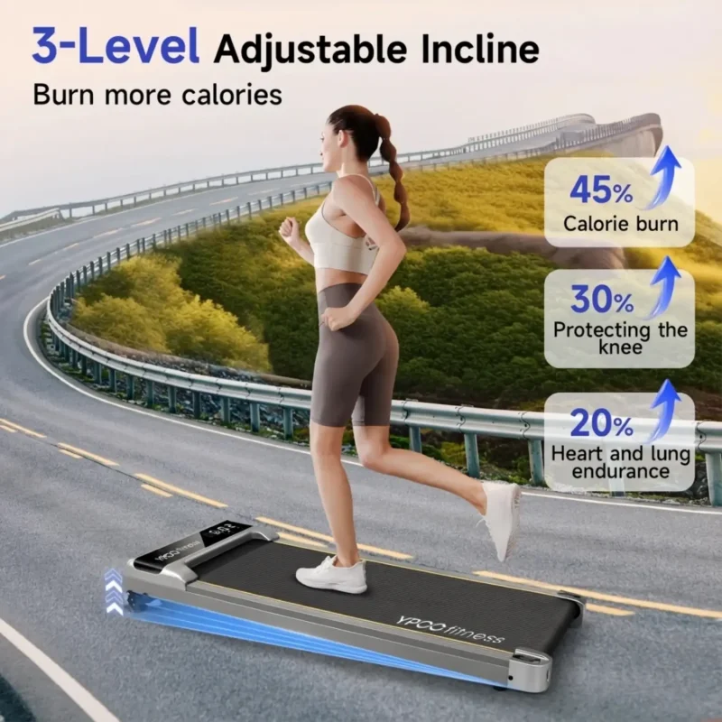 YPOO 3.5% Incline Walking Pad - Ultra-Slim Treadmill
