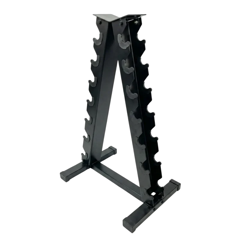 140KG Dumbbell Set with Vertical A-Frame Rack