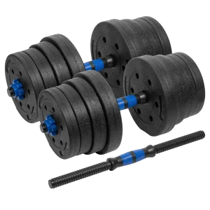 30kg bitumen adjustable dumbbell set