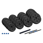 30kg bitumen adjustable dumbbell set