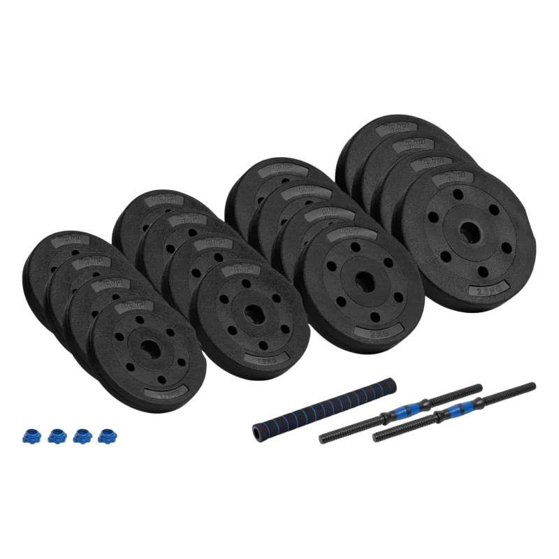 30kg bitumen adjustable dumbbell set