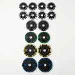 weight plates + rack