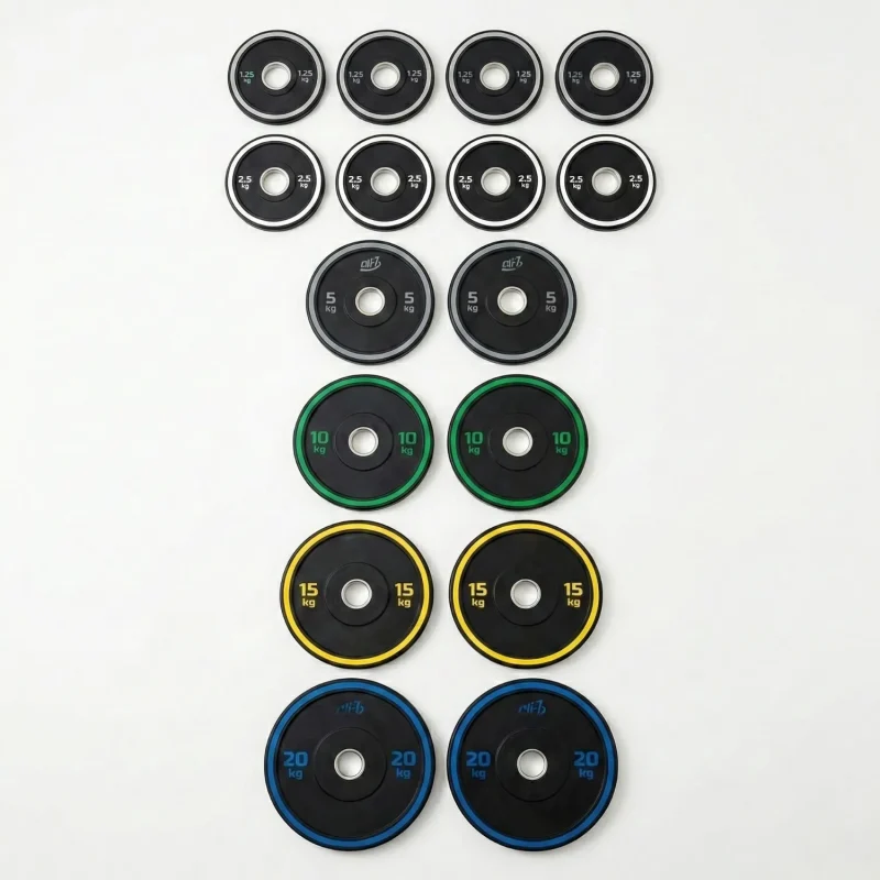 weight plates + rack