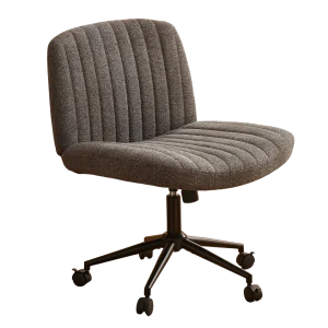 Gray Criss Cross Padded Office Chair