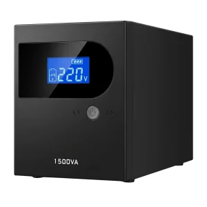 1500VA UPS Battery Backup with AVR, LCD Display, 4 Outlets & Up to 120 Minutes Runtime