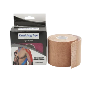 Kinesiology Tape 5cm x 5m Roll - Beige Sports & Therapy Tape for Muscle Support