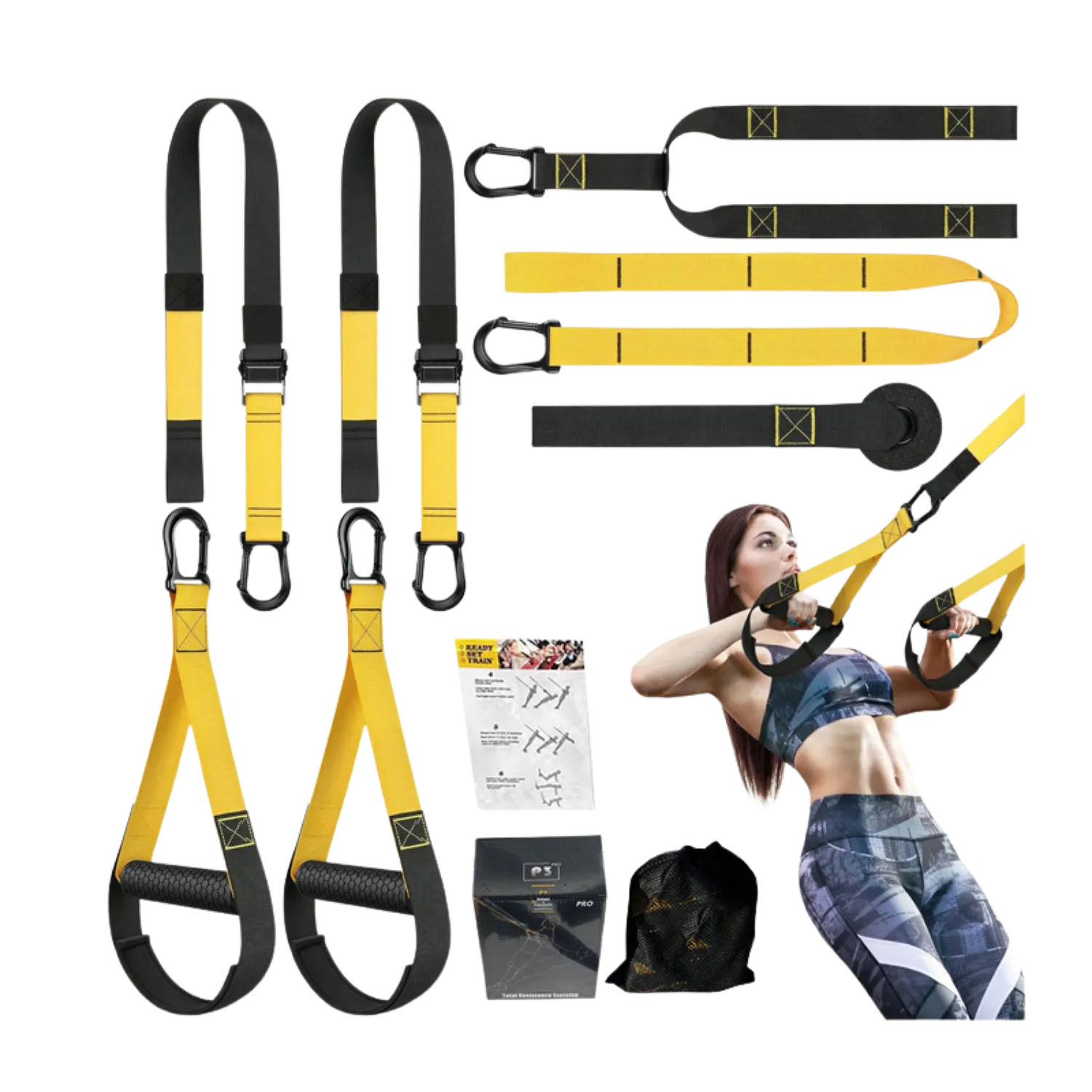 Pro Split Suspension TRX Training Straps