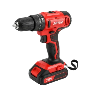 AOTUO 20V Cordless Lithium-Ion Drill Driver Set with Carry Case and Accessory Kit