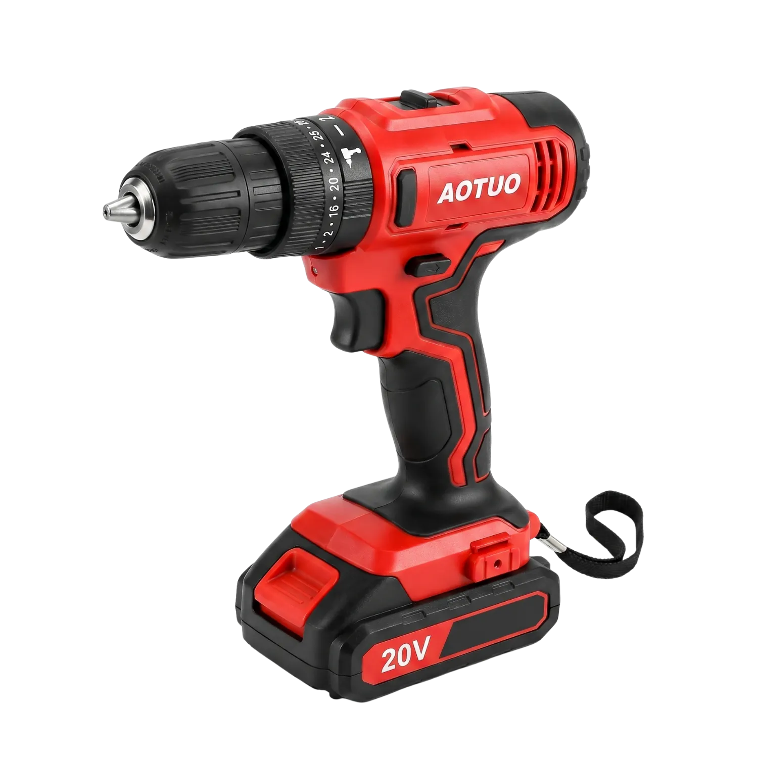 AOTUO 20V Cordless Lithium-Ion Drill Driver Set with Carry Case and Accessory Kit