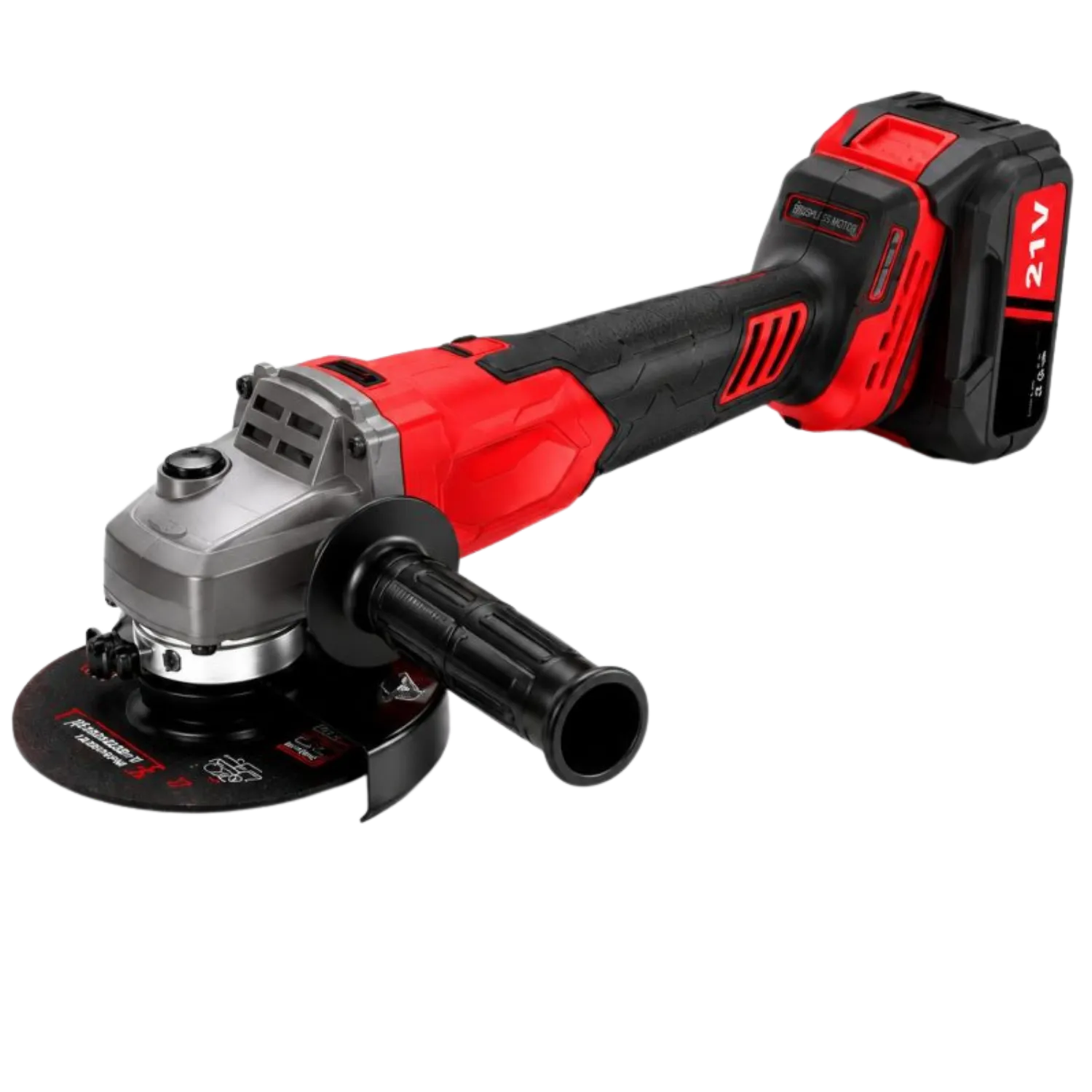 Brushless 21V Cordless Angle Grinder – 1000W 125mm Disc Brushless Grinder with 9100 RPM Motor for Metal, Concrete, Wood and Tile