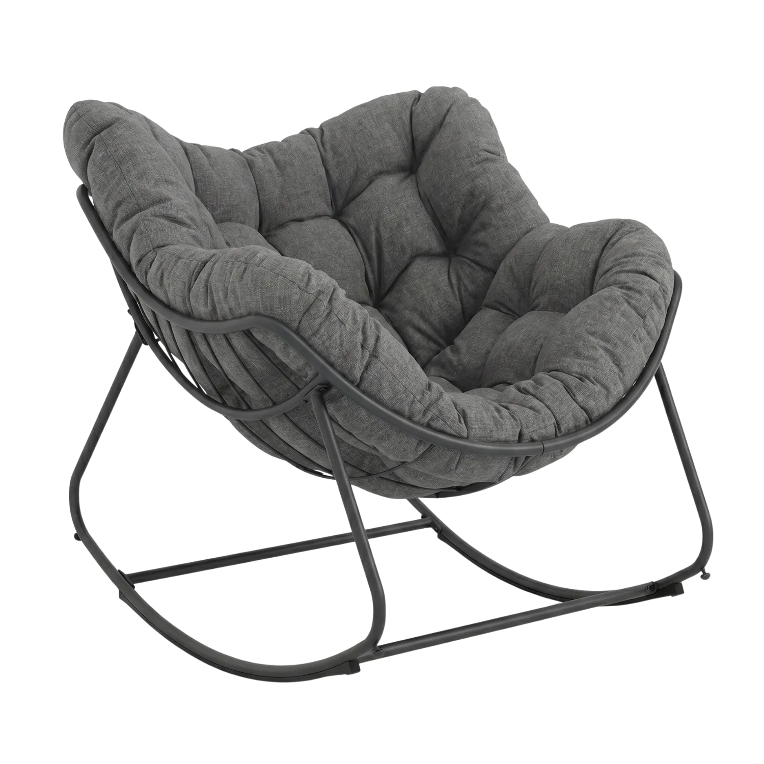 Oversized Egg Rocking Chair with Extra-Large Cushion – Indoor and Outdoor