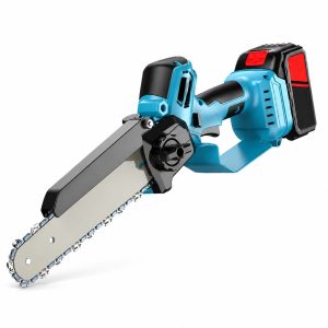 Brushless 21V Mini Chainsaw – 8-Inch Cordless DIY Saw
