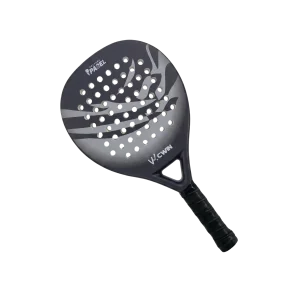 CWIN Force Pro Padel Racket (γκρι) - Ρακέτα από ανθρακονήματα με πυρήνα EVA και προστατευτικό κάλυμμα