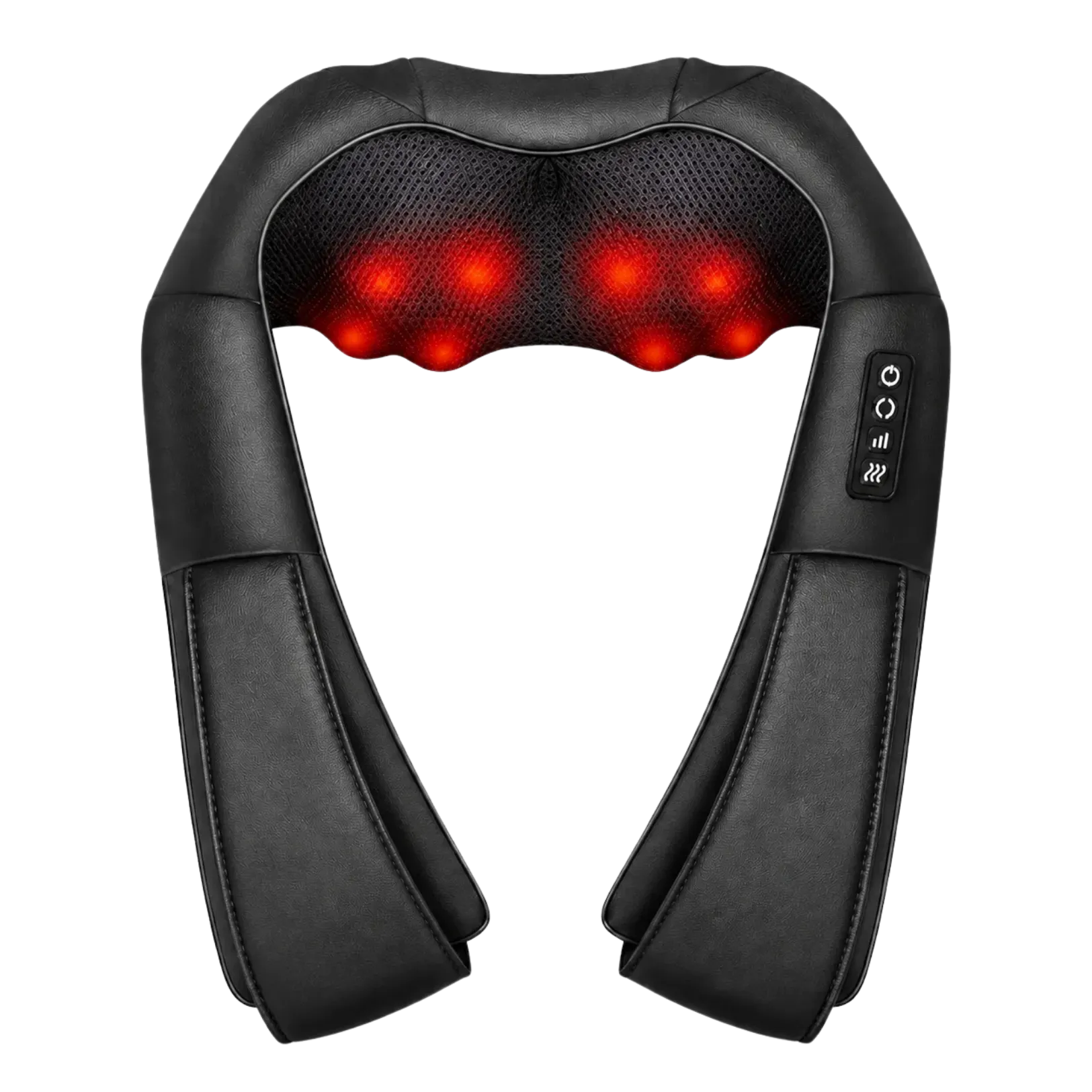Neck and Shoulder Kneading Massager – Cordless Dual-Head Shiatsu Massager with Heat and Three Modes