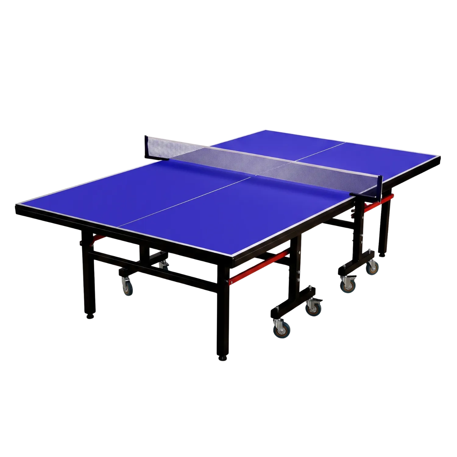Foldable Table Tennis Table with Wheels – 1.8cm Competition Top, 4cm Steel Frame