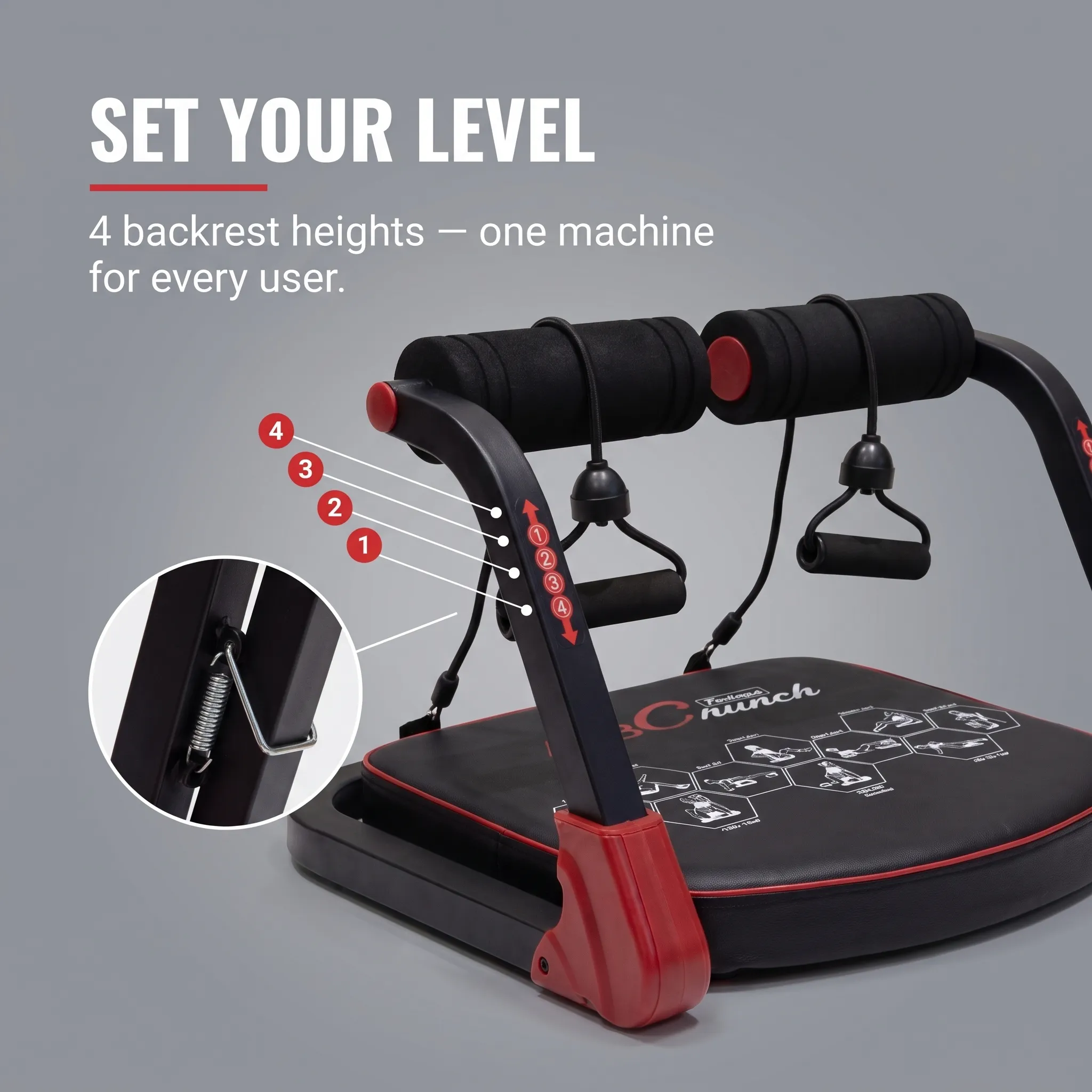ABC Crunch Multi-Functional Abdominal Exerciser - Folding Core