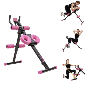 Foldable Adjustable Ab Trainer with LED Display - Core and Full-Body Workout Machine