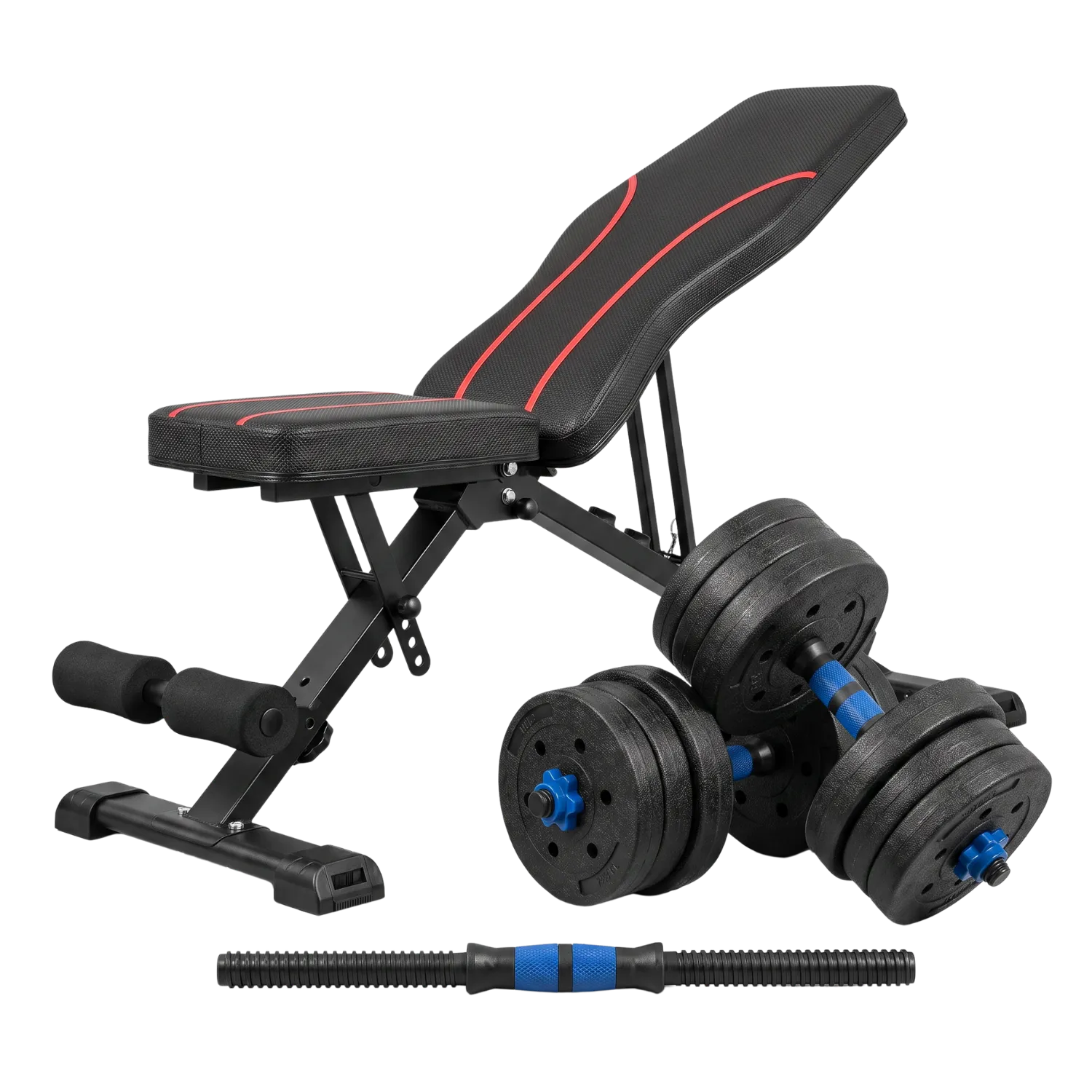 Adjustable Weight Bench & 30kg Dumbbell Set Bundle – Complete Home Gym Kit