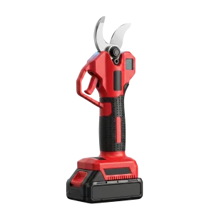 Cordless Electric Pruning Shears 21V Brushless with 2 Batteries, 35mm Cut, LCD Display and Carry Case