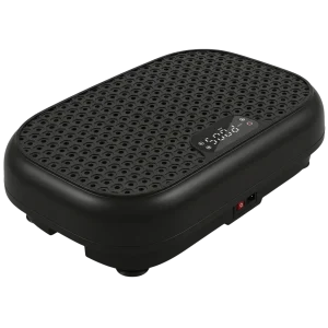 Vibration Plate Exercise Machine - Black (EU Plug, LED Lights)